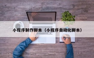 泰州小程序制作脚本（小程序自动化脚本）